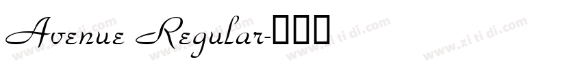 Avenue Regular字体转换